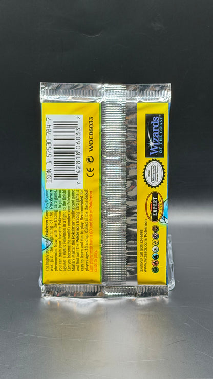 1999 Pokémon Base Set Unlimited Booster Pack – Blastoise Artwork – Factory Sealed Vintage WOTC Collectible