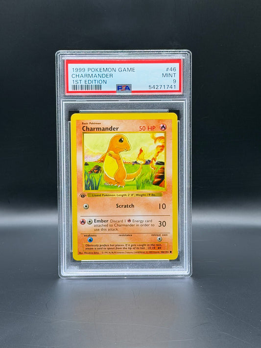 1999 Pokémon Base Set 1st Edition Charmander PSA 9 Mint Pokémon Card WOTC