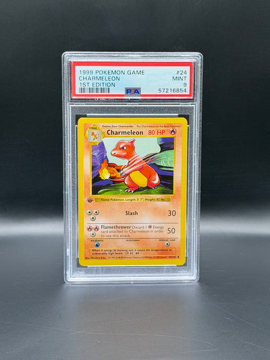 1999 Pokémon Base Set 1st Edition Charmeleon PSA 9 Mint Pokémon Card WOTC