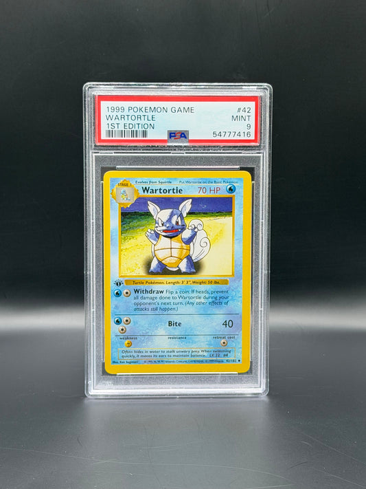 1999 Pokémon Base Set 1st Edition Wartortle PSA 9 Mint Pokémon Card WOTC