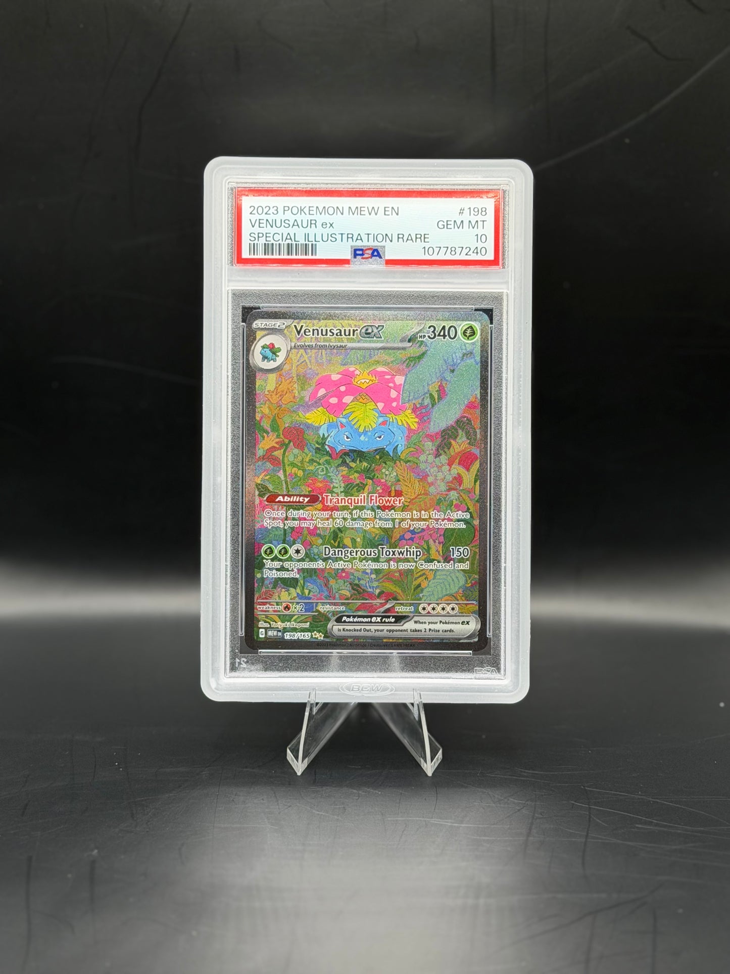 2023 Pokémon Venusaur ex #198 Special Illustration Rare - PSA 10 Gem Mint