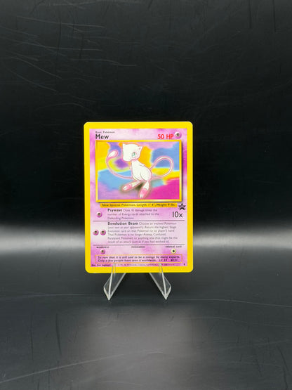 1999 Pokémon Mew #8 Black Star Promo WOTC Moderately Played