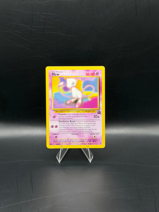 1999 Pokémon Mew #8 Black Star Promo WOTC Moderately Played