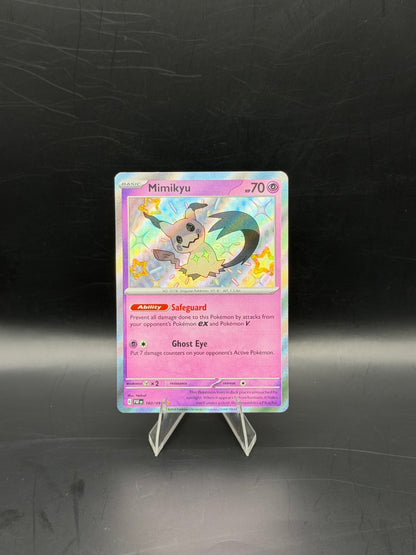 2024 Pokémon Paldean Fates Mimikyu #160/091 Pokémon Card Shiny Rare Near Mint