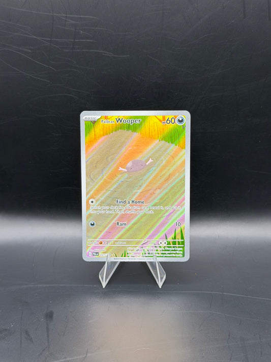 2023 Pokémon Paldea Evolved Paldean Wooper #221/193 Pokémon Card Illustration Rare Near Mint