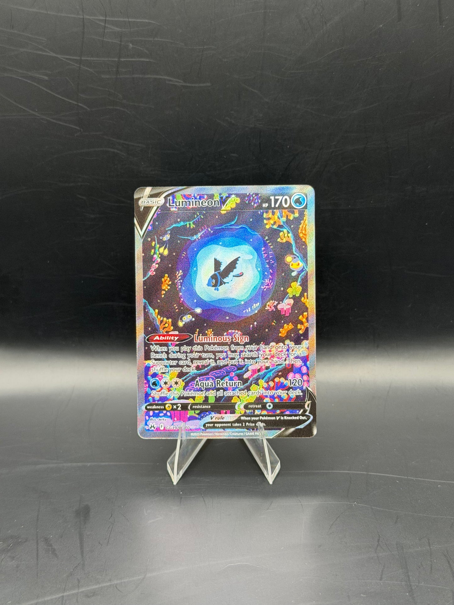 2022 Pokémon Crown Zenith Lumineon GG39/GG70 Pokémon Card Galarian Gallery Ultra Rare Near Mint